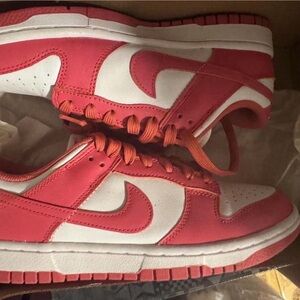 Red and White Sneakers
